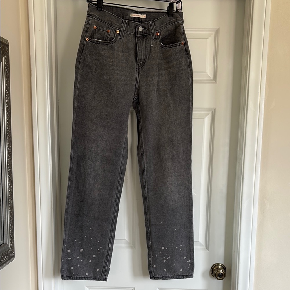Levi's Low Pro Straight Gray Jeans NWOT